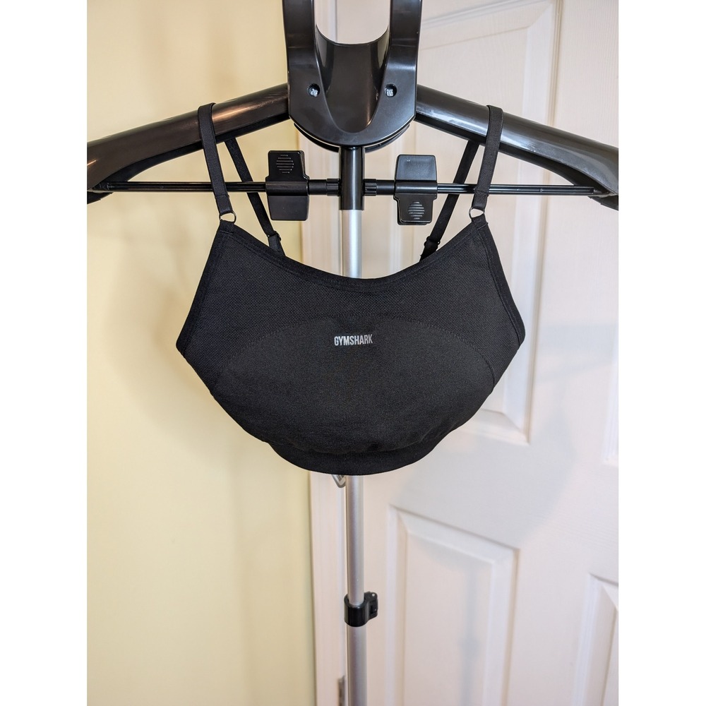 Gymshark Flex Strappy Sports Seamless DRY Logo Adjustable Padded‎ NWT - Size XS